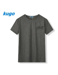 Pánské tričko kr.r. KUGO GC8606, šedé