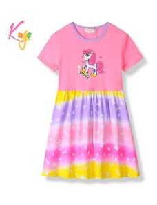 Dívčí šaty KUGO HS9286, světle růžové