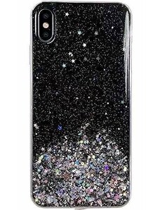 WOZINSKY Wozinsky Star Glitter silikonové pouzdro pro Samsung Galaxy A50 černá