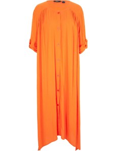 bonprix Kaftanové šaty z udržitelné viskózy Oranžová
