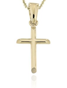 Zlatnictví U Kostela Zlatý přívěsek hladký křížek 416ž