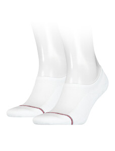TOMMY HILFIGER Pánské bílé nízké ponožky 2 páry 100001095-2P-300