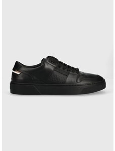Kožené sneakers boty BOSS Gary černá barva, 50498064