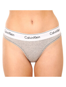 Dámská tanga Calvin Klein šedá (F3786E-020)