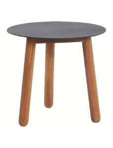 Šedý hliníkový zahradní odkládací stolek No.118 Mindo 50 cm