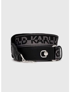 Popruh na kabelku Karl Lagerfeld černá barva