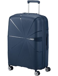 American Tourister Skořepinový cestovní kufr StarVibe M EXP 70/77 l tmavě modrá
