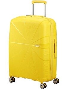American Tourister Skořepinový cestovní kufr StarVibe M EXP 70/77 l žlutá