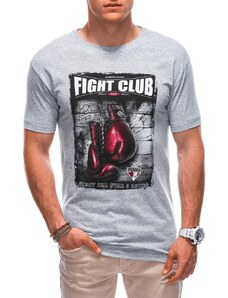Buďchlap Pánské šedé tričko Fight S1861