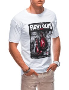 Buďchlap Bílé pánské tričko Fight S1861