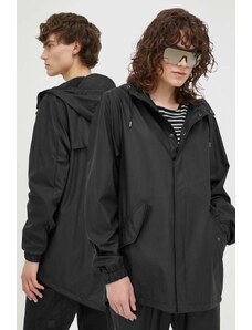 Nepromokavá bunda Rains 18010 Fishtail Jacket černá barva, přechodná