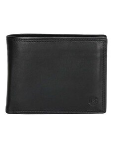 Gio Gini Černá pánská kožená peněženka "Cruele"