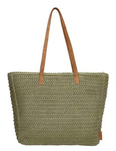 PE-Florence Zelená plážová taška s dlouhými rukojeťmi "Cruise"