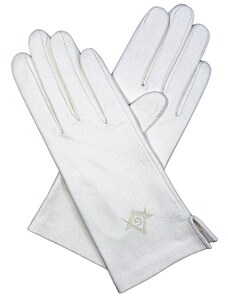 Kreibich dámské rukavice bílé bezpodšívkové s logem