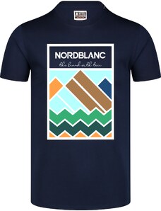 Nordblanc Modré pánské bavlněné tričko COLOUR