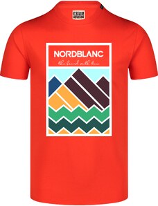 Nordblanc Oranžové pánské bavlněné tričko COLOUR
