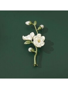 Éternelle Unikátní perlová brož - květina, sladkovodní perla