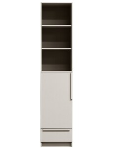 Hoorns Bílá dřevěná šatní skříň Pamela 215 x 48 cm