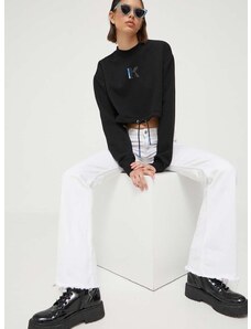 Mikina Karl Lagerfeld Jeans dámská, černá barva, s potiskem
