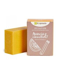 Tuhé olivové mýdlo s pomerančem a skořicí BIO laSaponaria - 100 g