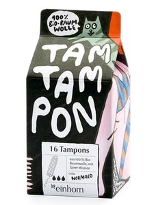 Tampony TamTampon Normalo z hypoalergenní z bio bavlny Einhorn - 16 ks