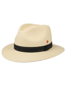 Exkluzivní panamský klobouk - Fedora s černou stuhou - ručně pletený, UV faktor 80 - Mayser Gero