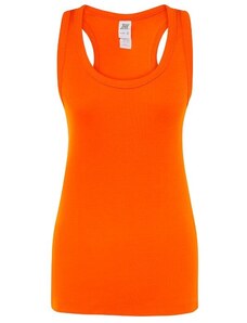 JHK Aruba Tsularb dámské tílko 100% bavlna racer styl - barva oranžová, velikost S