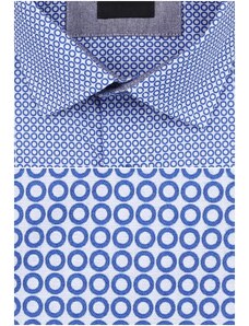 Limbeck modrá košile se zajímavým vzorem