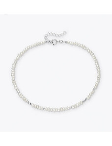 Estemia Nákotník z říčních perel se stříbrnými korálky - Ag925