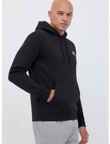 Mikina adidas Originals pánská, černá barva, s kapucí, s aplikací, IM4522