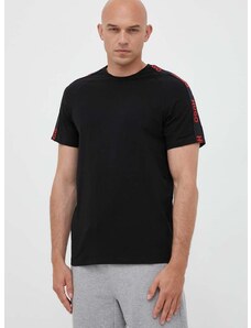 Tričko HUGO černá barva, s aplikací