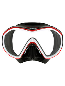 Aqualung maska REVEAL X1 černý silikon, červená