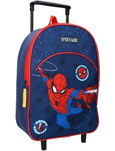 Vadobag Dětský / chlapecký cestovní kufr na kolečkách Spiderman - 8L