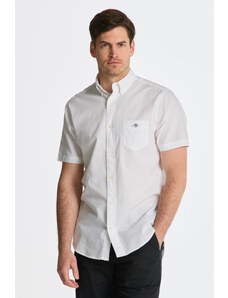 KOŠILE GANT REG COTTON LINEN SS SHIRT bílá L