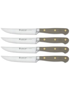 Nože na steaky CLASSIC COLOUR, sada 3 ks, 12 cm, sametově ústřicová, Wüsthof