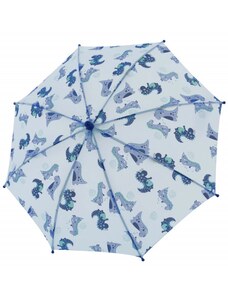 Doppler dětský holový deštník Maxi Dino modrý