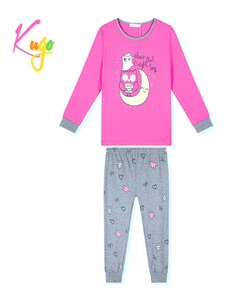 Dívčí pyžamo Kugo MP1329 - tmavě růžová