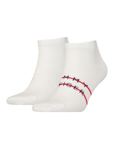 TOMMY HILFIGER Pánské bílé ponožky 2 páry 701222188-2P-001