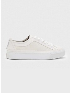 Kožené sneakers boty AllSaints MILLA béžová barva, WF716Y