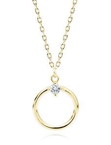 OLIVIE Stříbrný náhrdelník KRUH 7517