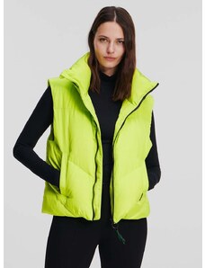 Péřová vesta Karl Lagerfeld zelená barva
