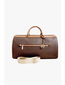 Michael Kors jet set TRAVEL XL duffle weekender bag brown monogram víkendová taška