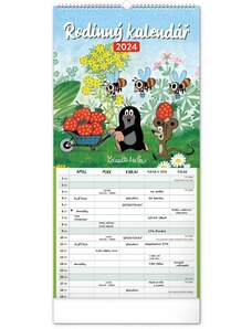 PRESCO GROUP, a.s. Nástěnný kalendář Rodinný plánovací kalendář Krteček 2024 PGN-32495-L-24