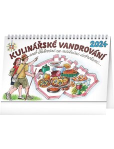 PRESCO GROUP, a.s. Stolní kalendář Kulinářské vandrování – Kamila Skopová 2024 PGS-32609-24