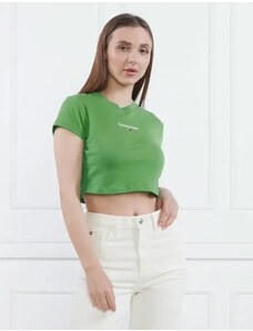 Tommy Jeans Tričko TJW BBY CRP ESSENTIAL LOGO 3 SS | Cropped Fit