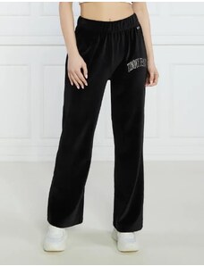 Tommy Jeans Tepláky TJW RHINESTONE VELOUR SWEATPANT | Relaxed fit