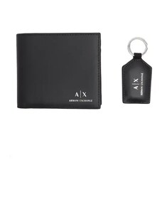 Armani Exchange Kůžoný peněženka + přívěsek