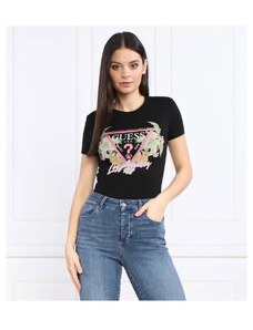 GUESS Tričko TRIANGLE FLOWERS | Regular Fit