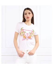 GUESS Tričko TRIANGLE FLOWERS | Regular Fit