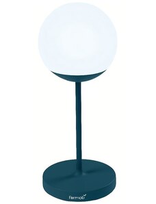 Modrá venkovní LED lampa Fermob MOOON! 63 cm